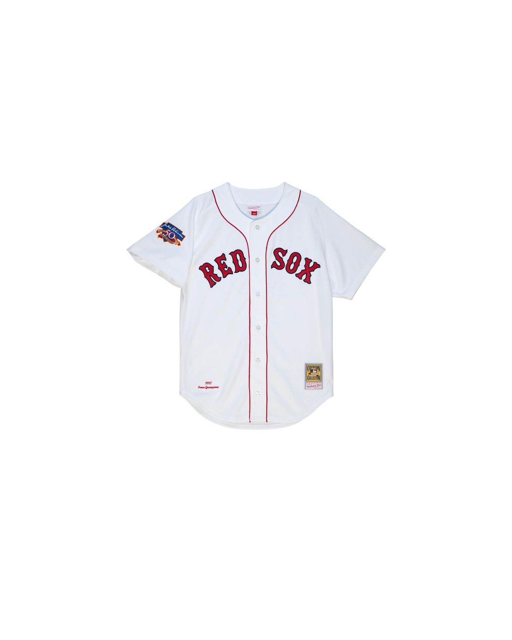 Mitchell & Ness Black Jersey "Mlb Boston Sox 1997 Nomar Garciaparra" Ajy13363 Brs97Ngawhit" for men