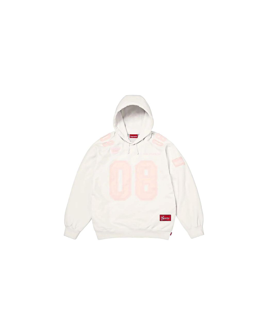 Supreme Black Football Jersey Hooded Sweatshirt "Ss26