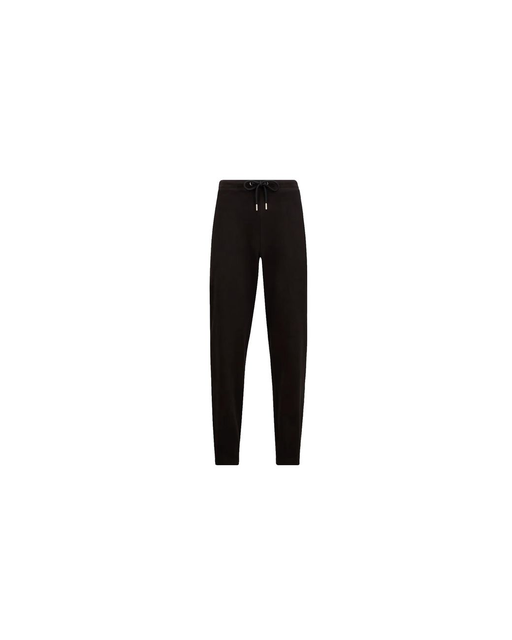 Moncler Black Pantalone Lungo Logo Patch Cotton Sweatpants Mon12" for men