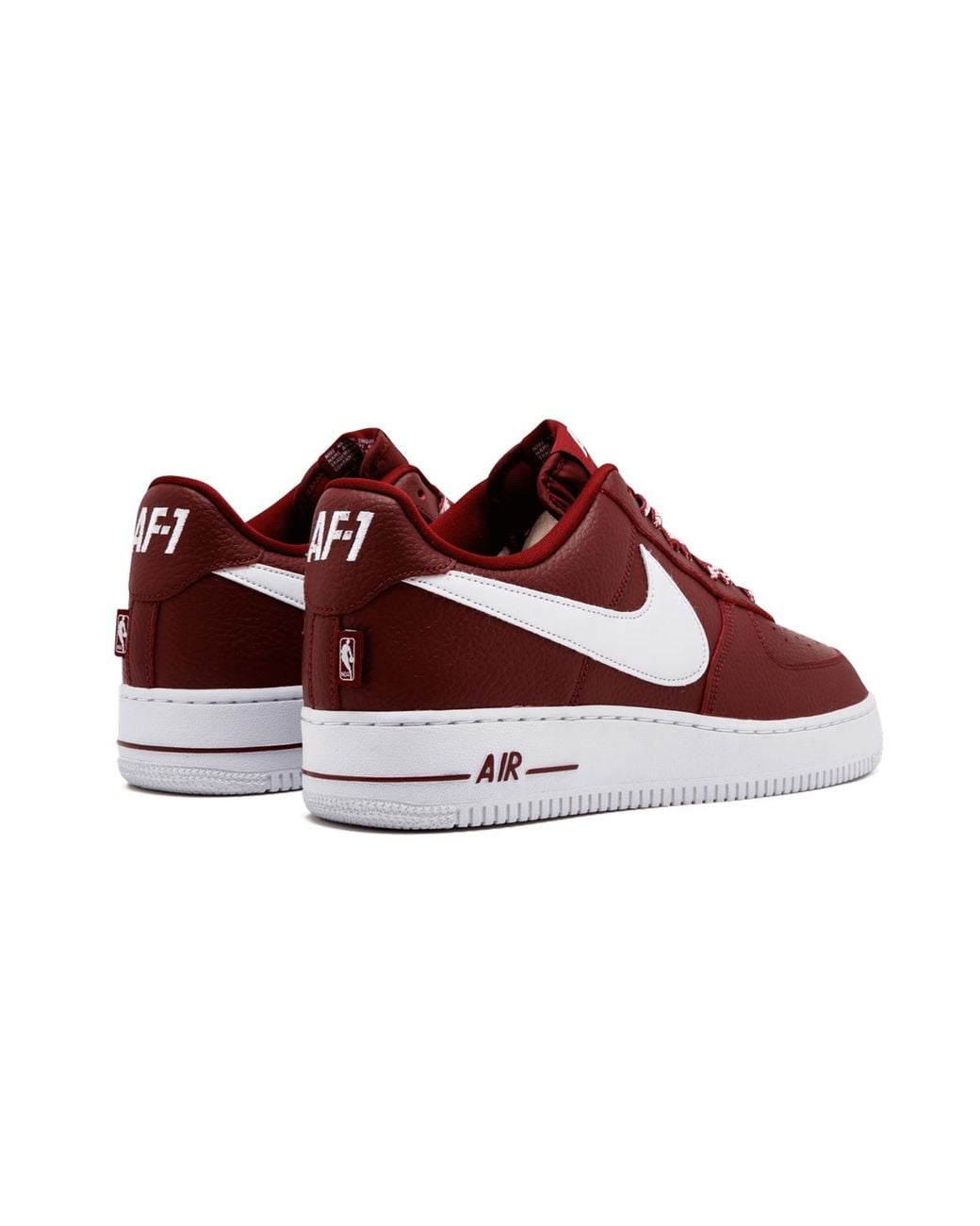 Nike Red Air Force 1 '07 Lv8 "Nba Pack" 823511 605" for men
