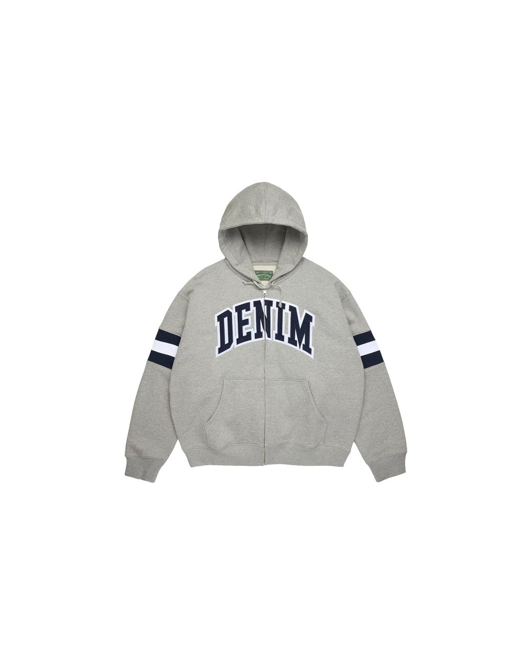DENIM TEARS Black Dt Stripe Zip Hoodie Dt875" for men