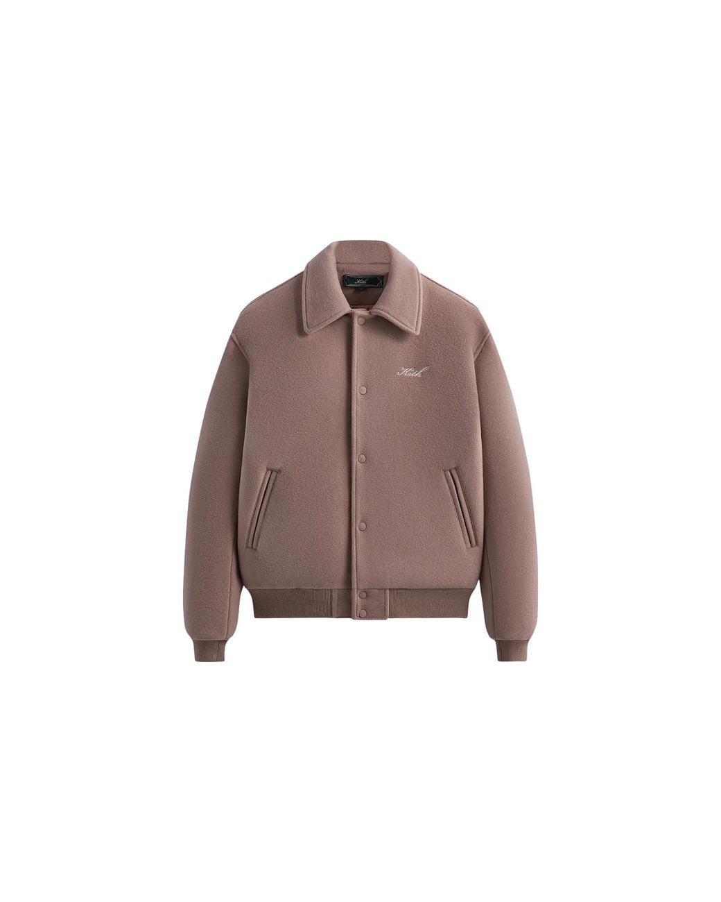 Kith Pink Wool Coaches Jacket "Rose" Khm010385 513" for men