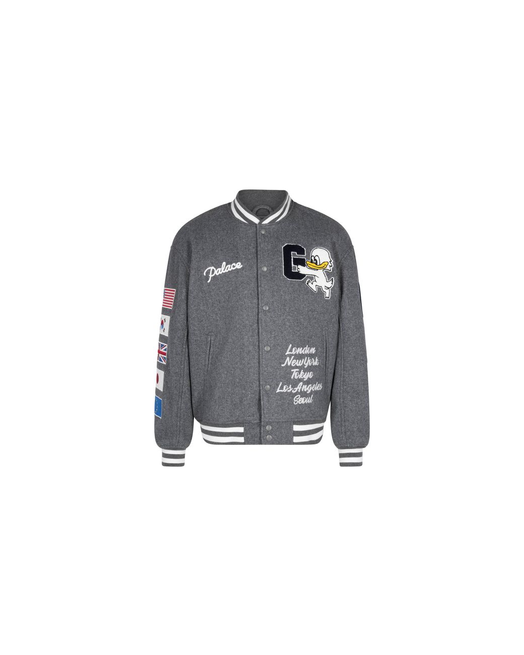 Palace Black Varsity Jacket X Gap for men