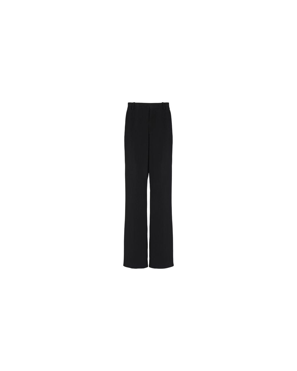 Balmain Black Crepe Loose Trousers Ah1Pq117Vb000Pa" for men