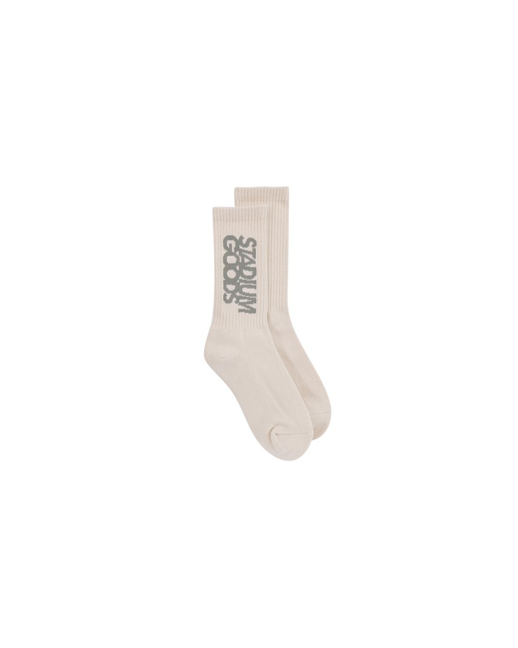 Stadium Goods Black Crew Sock "Sand" Sgs0443"