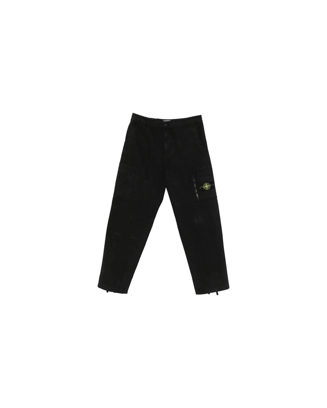 Stone Island Black Cotton Ripstop Cargo Pants 3100015 S0211 V0029" for men
