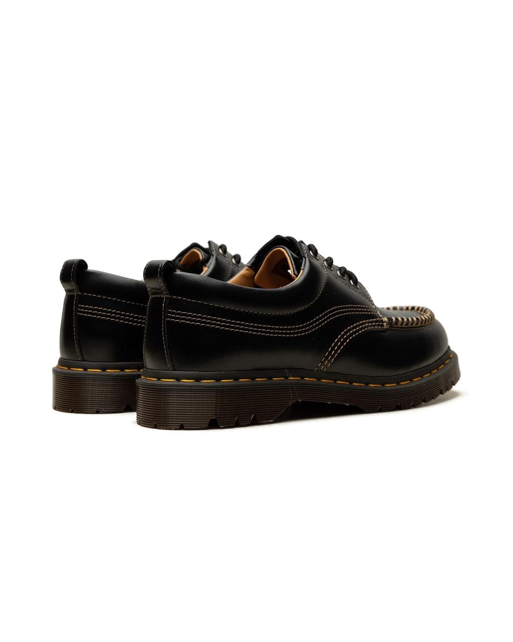 Dr. Martens Black Lowell Moc Toe Shoes 31816001" for men
