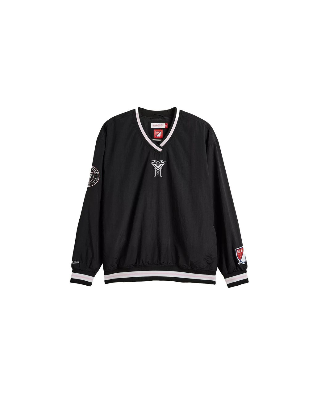 Mitchell & Ness Black Classic Nylon Pullover Current Logo "Mls Miami Cf" Ojpo7221 Imcyypppblck" for men