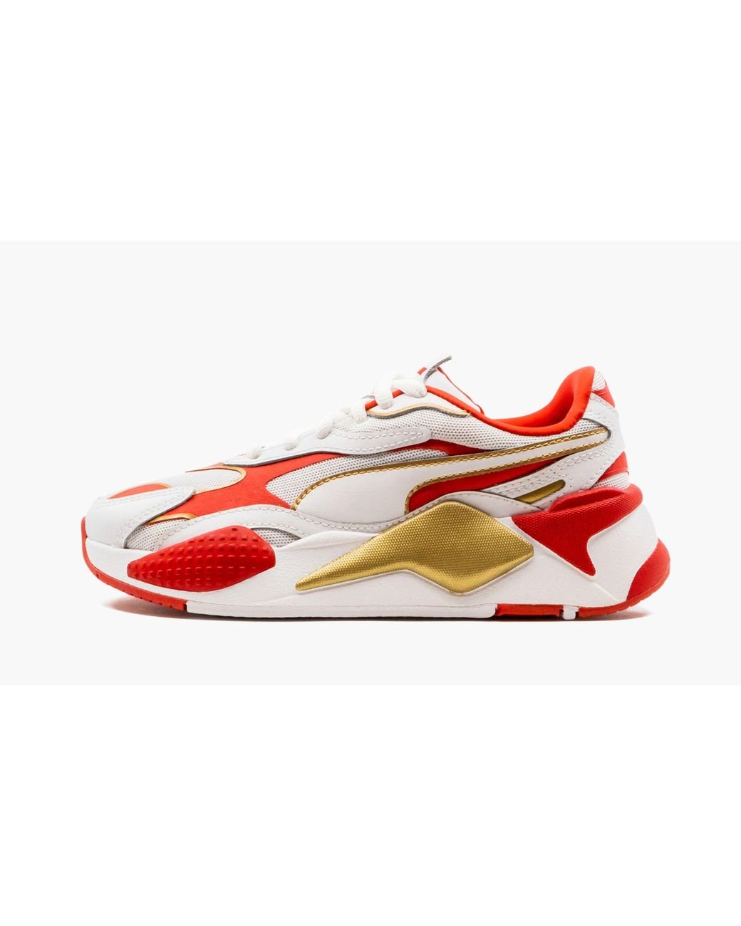 PUMA Rs-x3 Varsity "white / Red / Gold" Shoes | Lyst