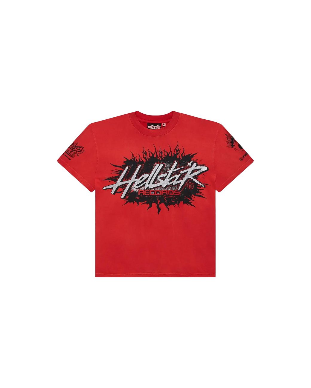 HELLSTAR Red Records T-Shirt Hsr050" for men