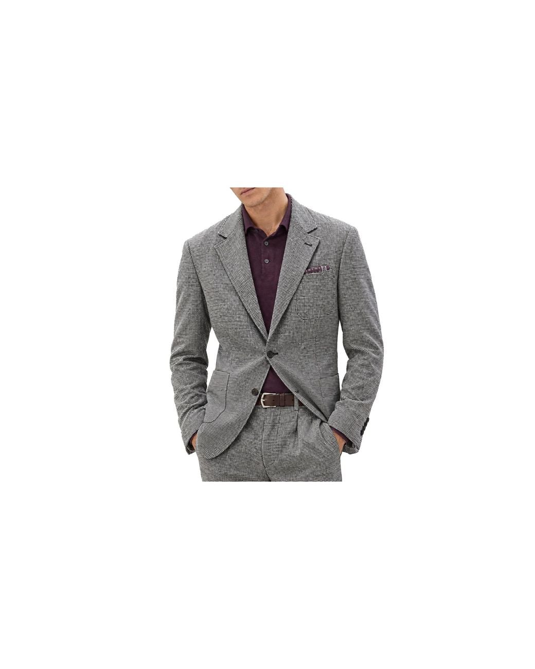Brunello Cucinelli Black Wool Jacket "Light" Brun2320" for men