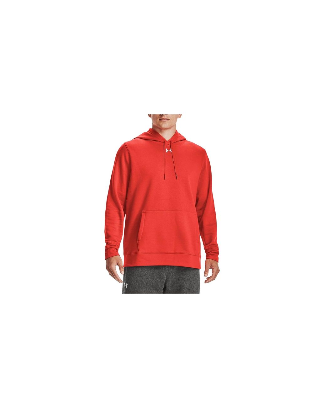 Under Armour Red Hustle Fleece Hoodie "Dark 1300123 860" for men