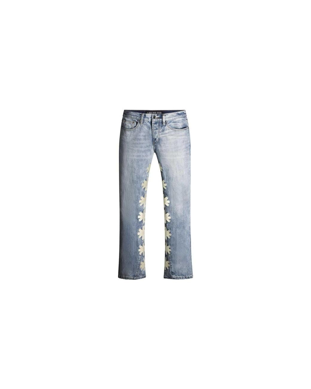LOSTSHDWS Black Drkshdws Light Wash Denim Pants "Bone" 10031529" for men