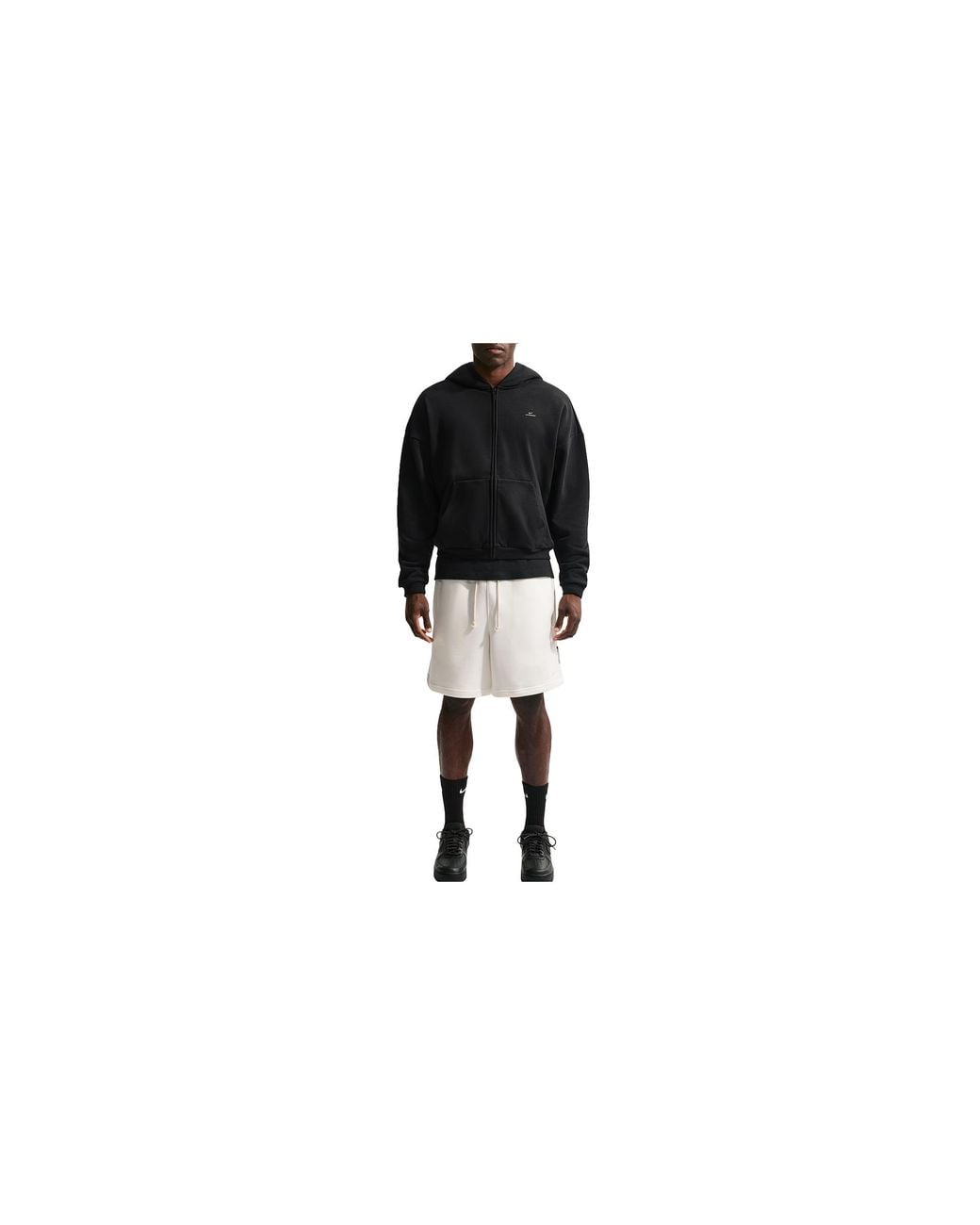 Nike Black Standard Issue Therma-Fit Full-Zip Basketball Hoodie Pale Ivory" Io3689 010" for men