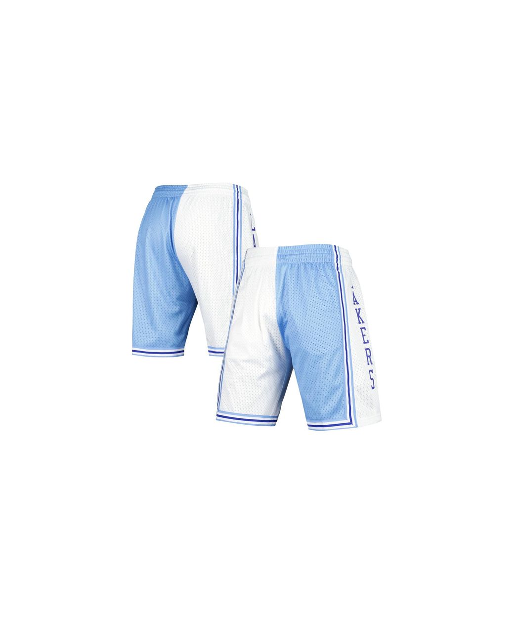 Mitchell & Ness Blue Split Swingman Shorts "Nba La Lakers 1996" Smsh4855 Lal96Pppblwh" for men