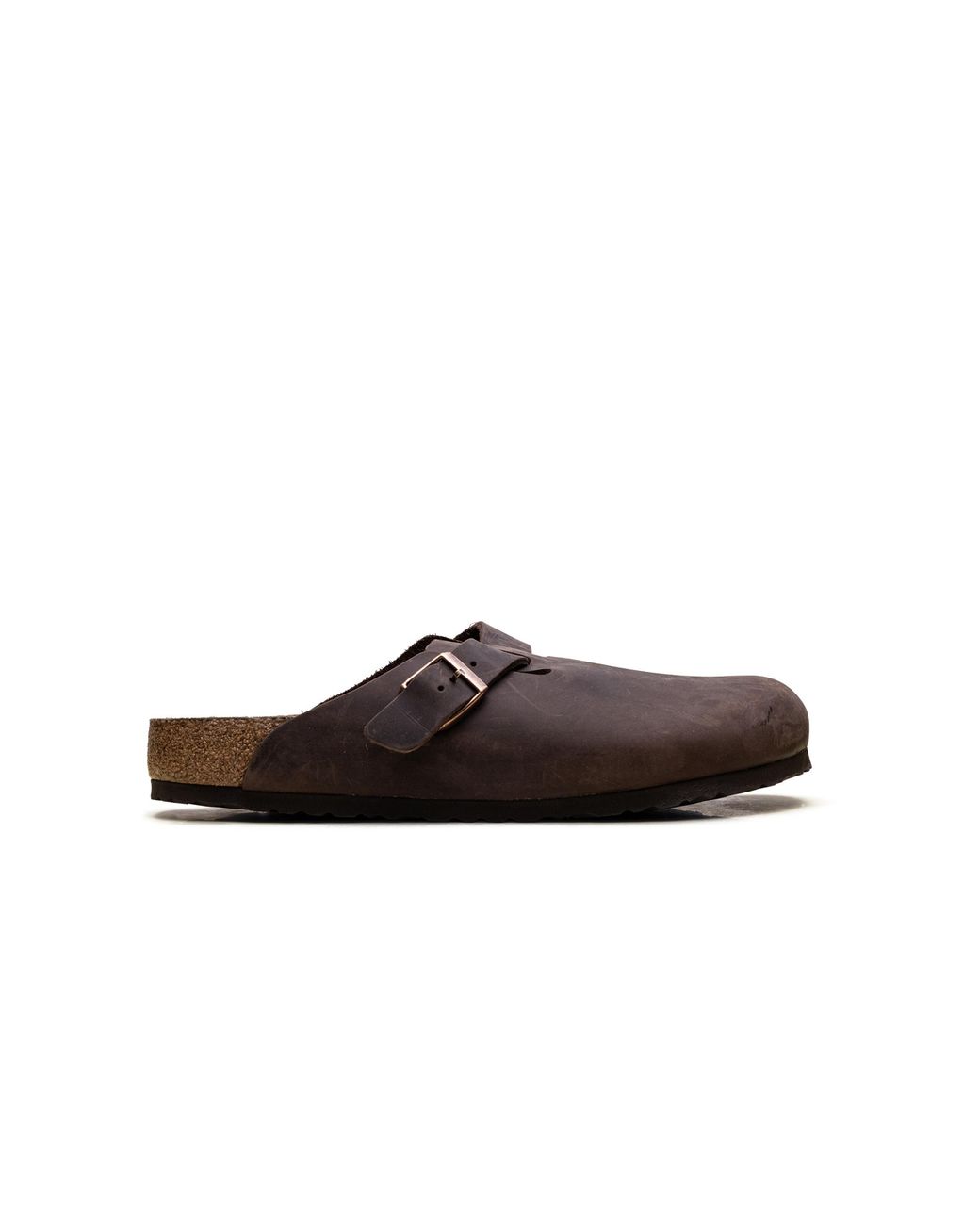 Birkenstock Black Boston Soft Footbed "Oiled Leather for men