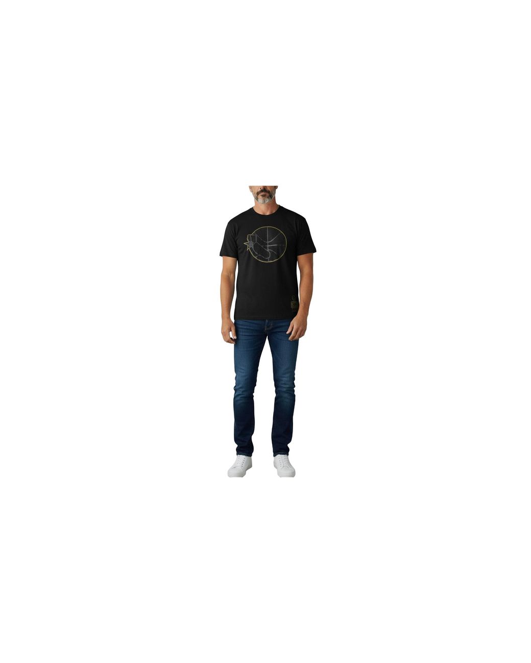 Mitchell & Ness Black Nba Golden State Warriors Presto Ss T-Shirt Mm18357 Gsw Bmt" for men