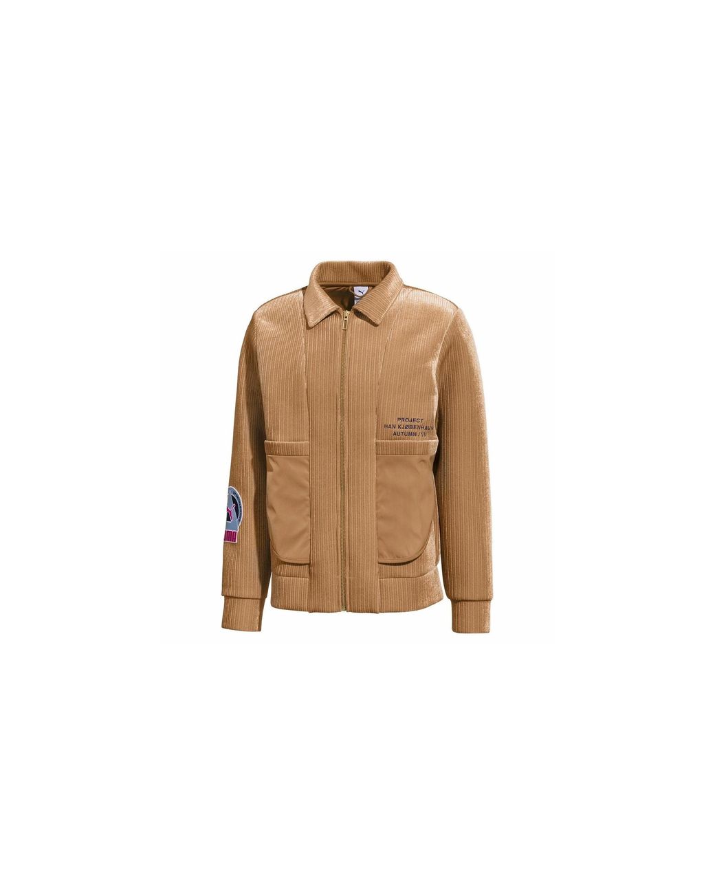 PUMA Black Crossover Splicing Lapel Jacket "Han Bomber for men