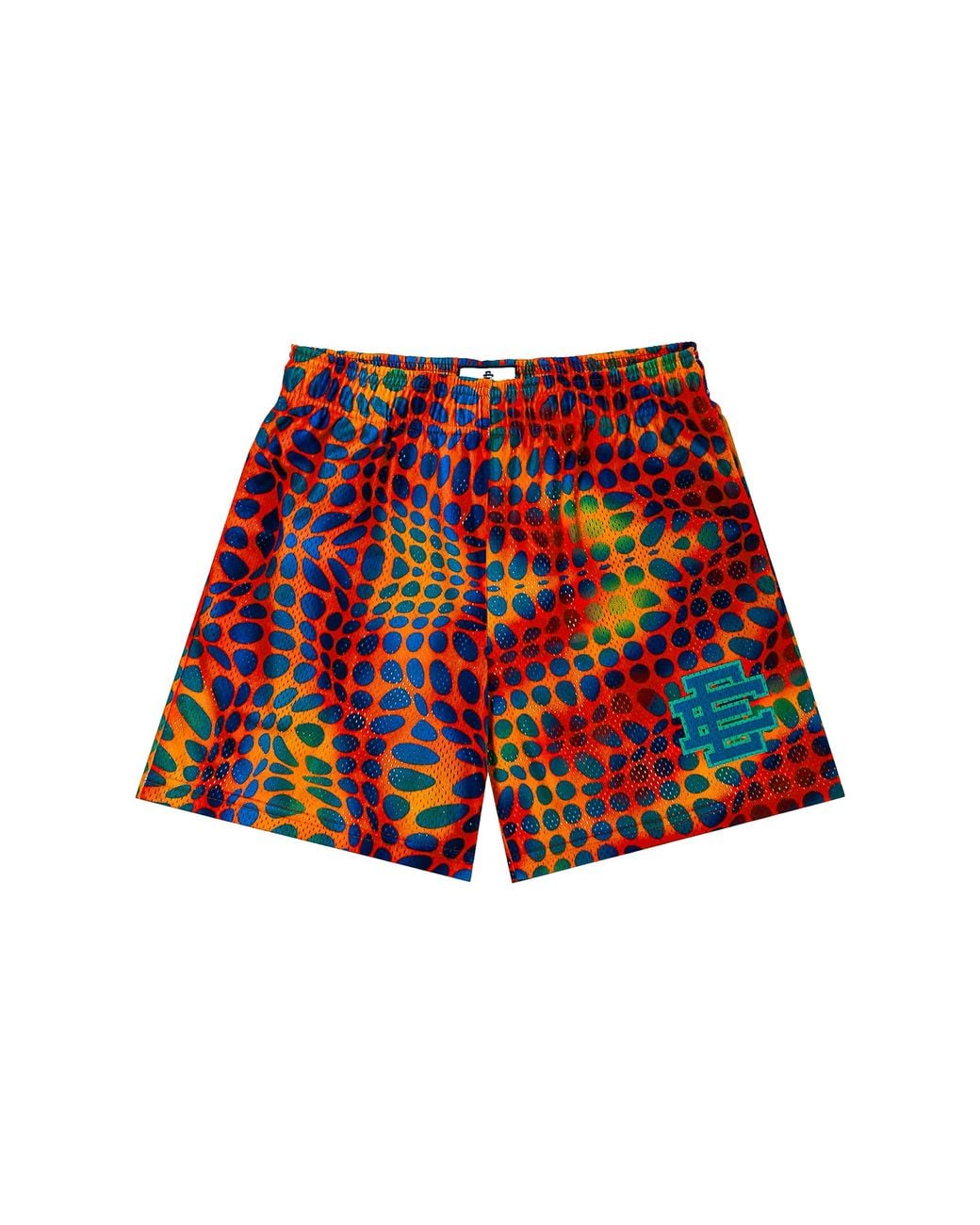 Eric Emanuel Red Ee Basic Tie Dye Shorts Aqua Ee1012" for men