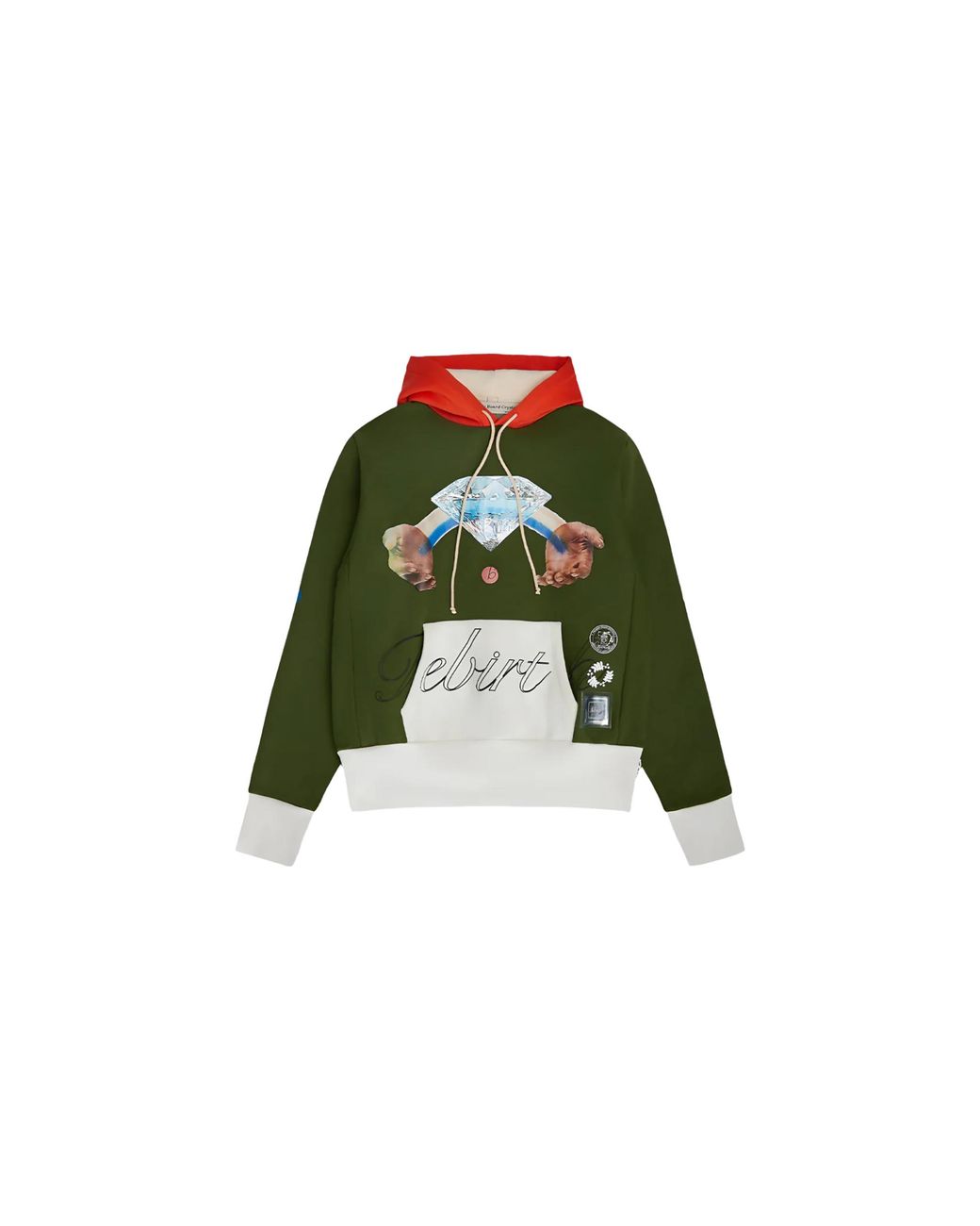 Advisory Board Crystals Green Birthstone Pullover Hoodie for men