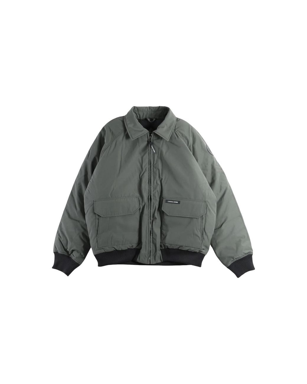 Canada Goose Black Mimico Bomber Jacket "Khaki Haze" 1742Mt 9127" for men