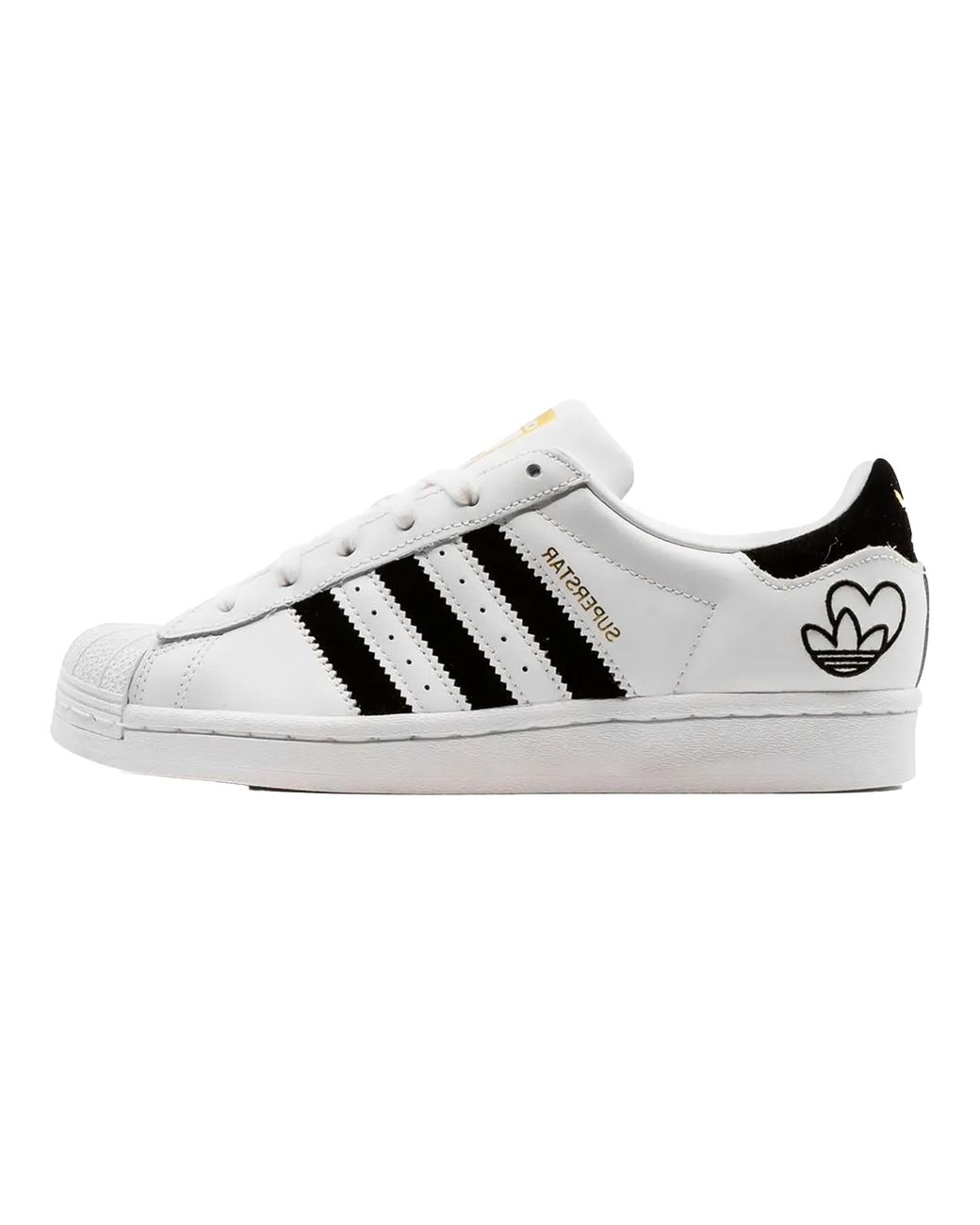 Adidas Black Superstar "Heart Logo" Fy4755"