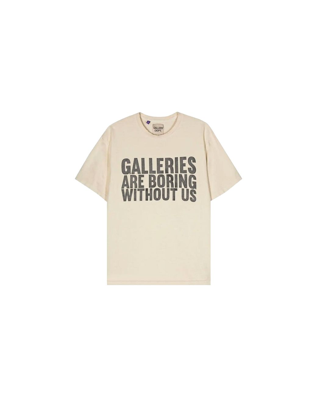 GALLERY DEPT. Black Boring Logo T-Shirt "Antique & Gd227" for men