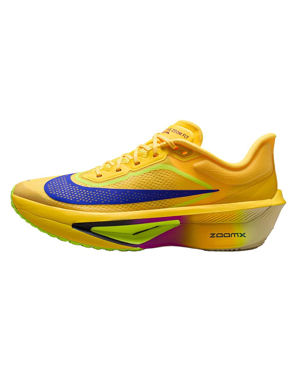 Nike Yellow Zoom Fly 6 Road Racing Shoes for men