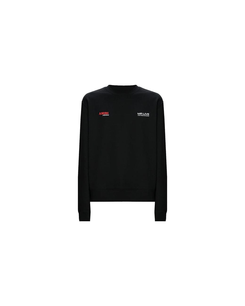 Amiri Black Drum Machine Graphic Sweater Aw23Mjg008 001" for men