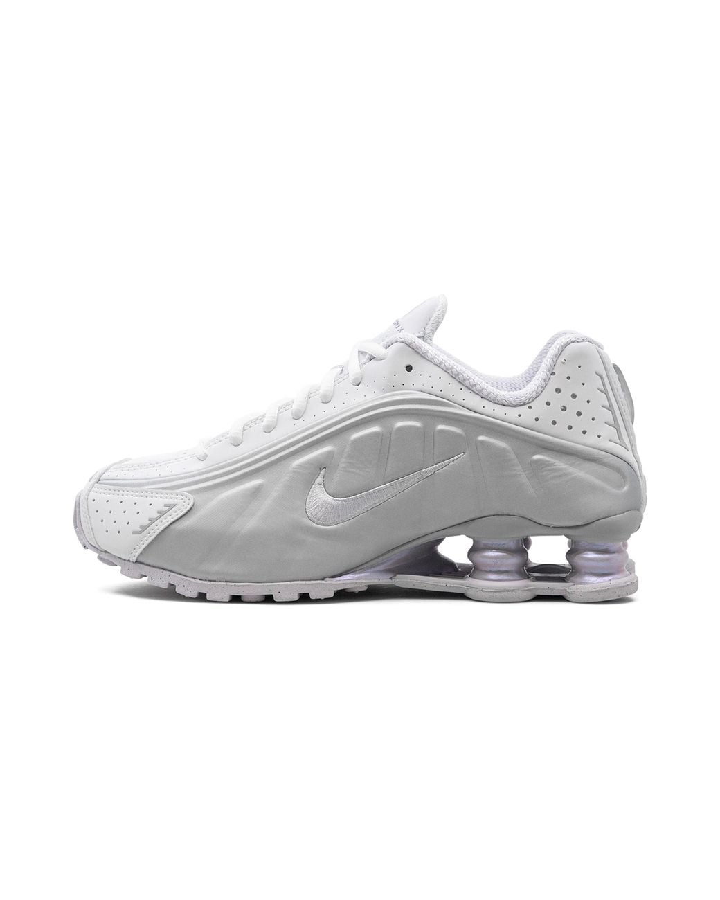 Nike Gray Shox R4 Metallic Platinum" Hf5076 100"