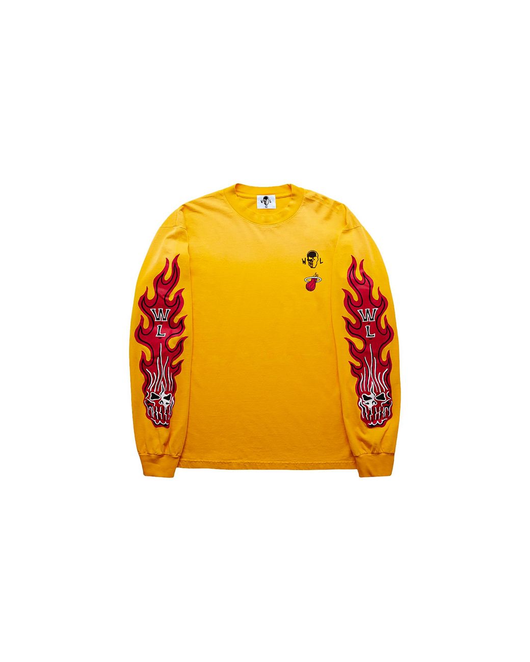 Warren Lotas Black Nba Exclusive Miami Heat Long Sleeve Shirt Wl088" for men