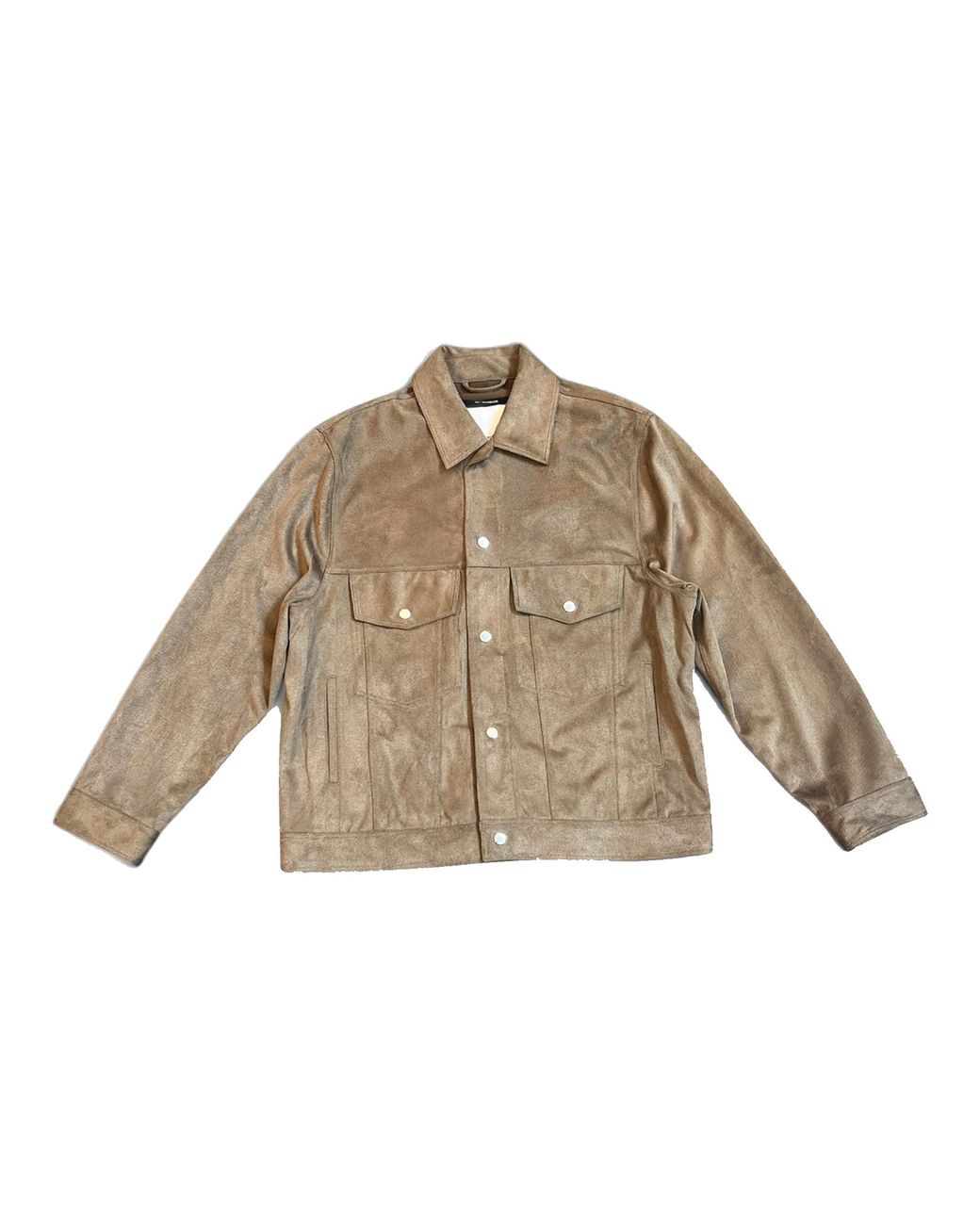 Song For The Mute Black Worker Jacket "Twill Suede Knit for men