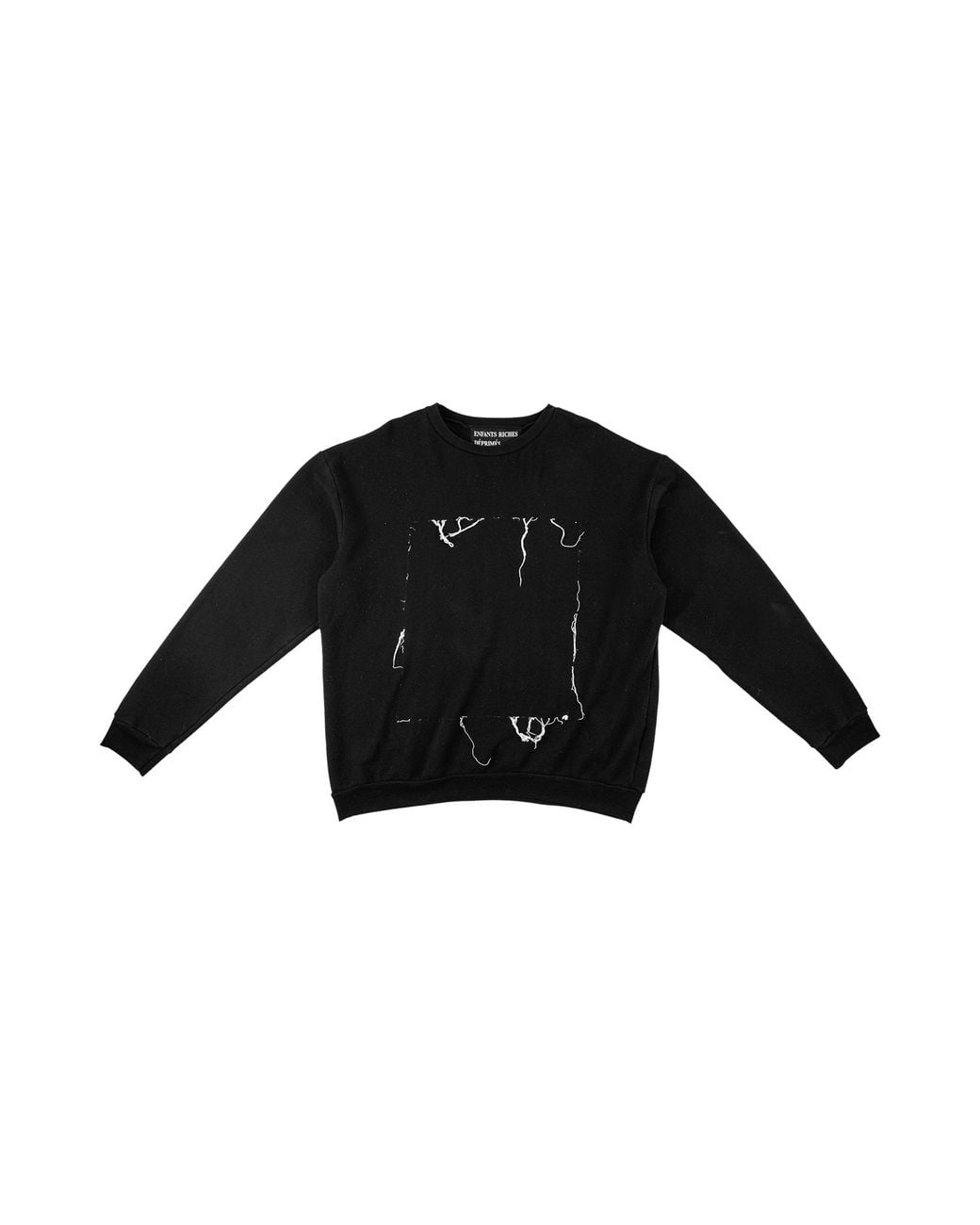 Enfants Riches Deprimes Black Loose Threads Crewneck 40 068 Blk" for men
