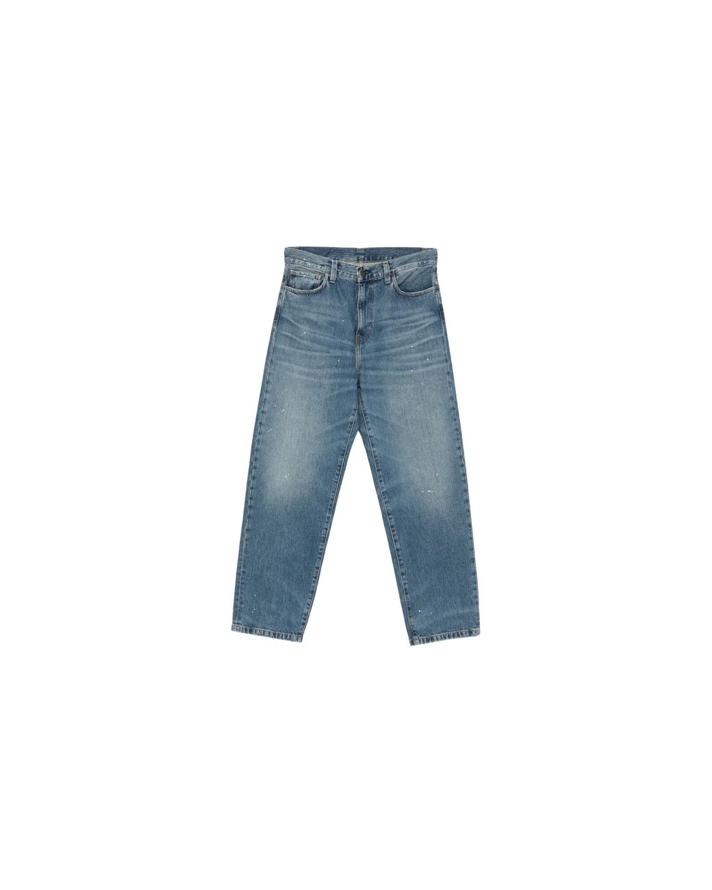 Carhartt Blue Landon Pants Destroy Wash Splatter" I034733 01Ej" for men