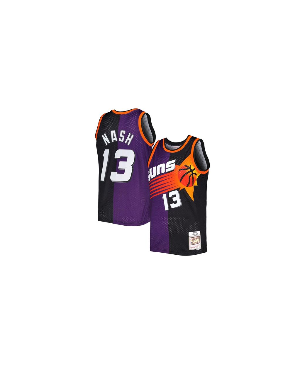 Mitchell & Ness Black Split Swingman Jersey "Nba Phoenix Suns 1996 Steve Nash" Smjy4845 Psu96Snabkpr" for men