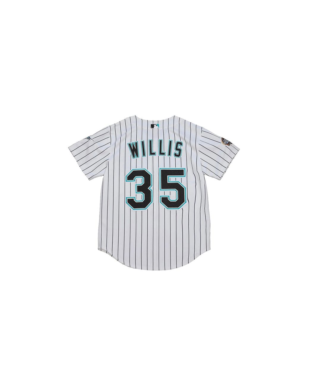 Mitchell & Ness Black Mlb Dontrelle Willis Home World Series Jersey "2003 Florida Marlins – Ajy15338 Fma03Dwswhbk" for men