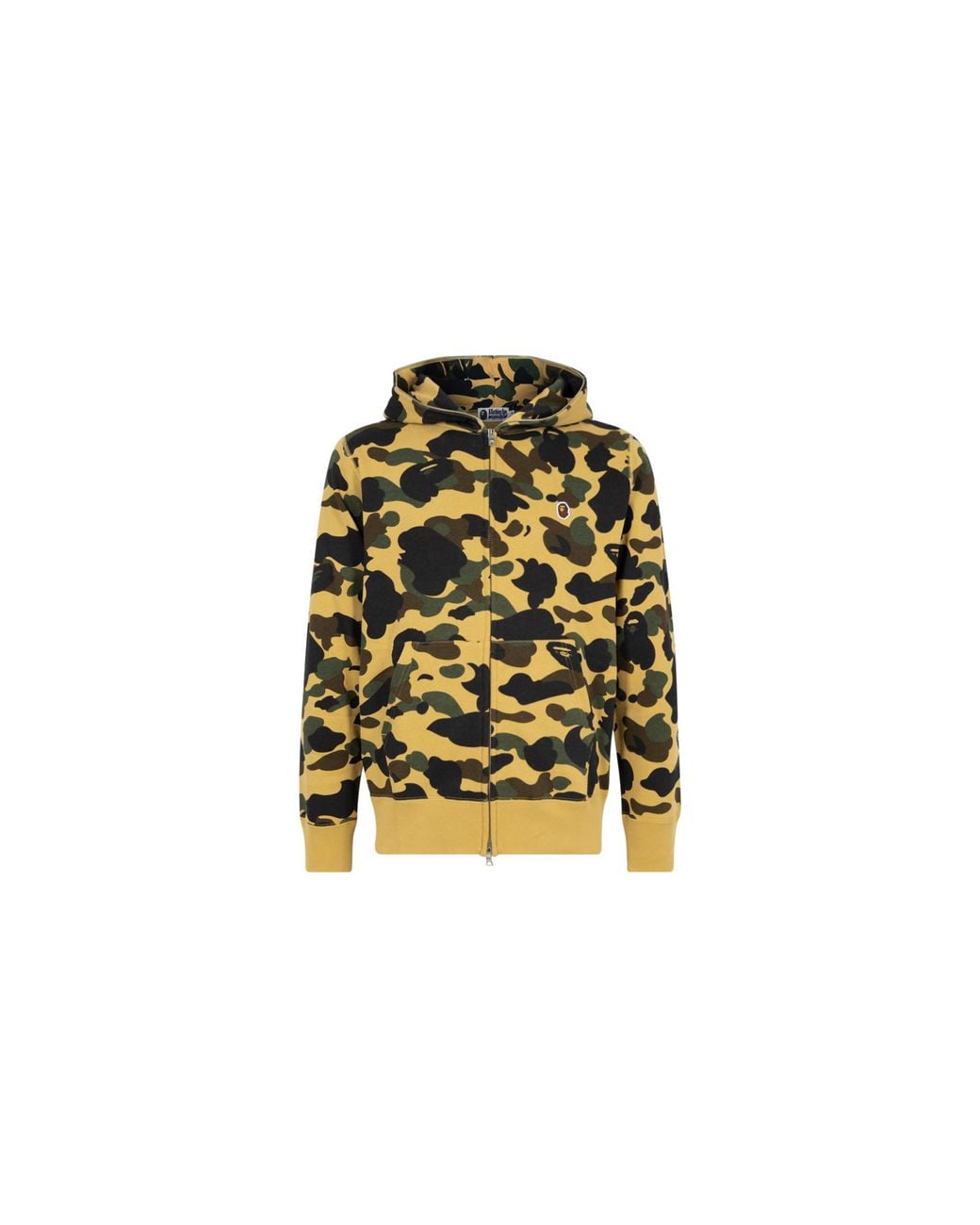 A Bathing Ape Black 1St Camo One Point Full Zip Hoodie "Camo" 0Zxswm115017I Yex" for men