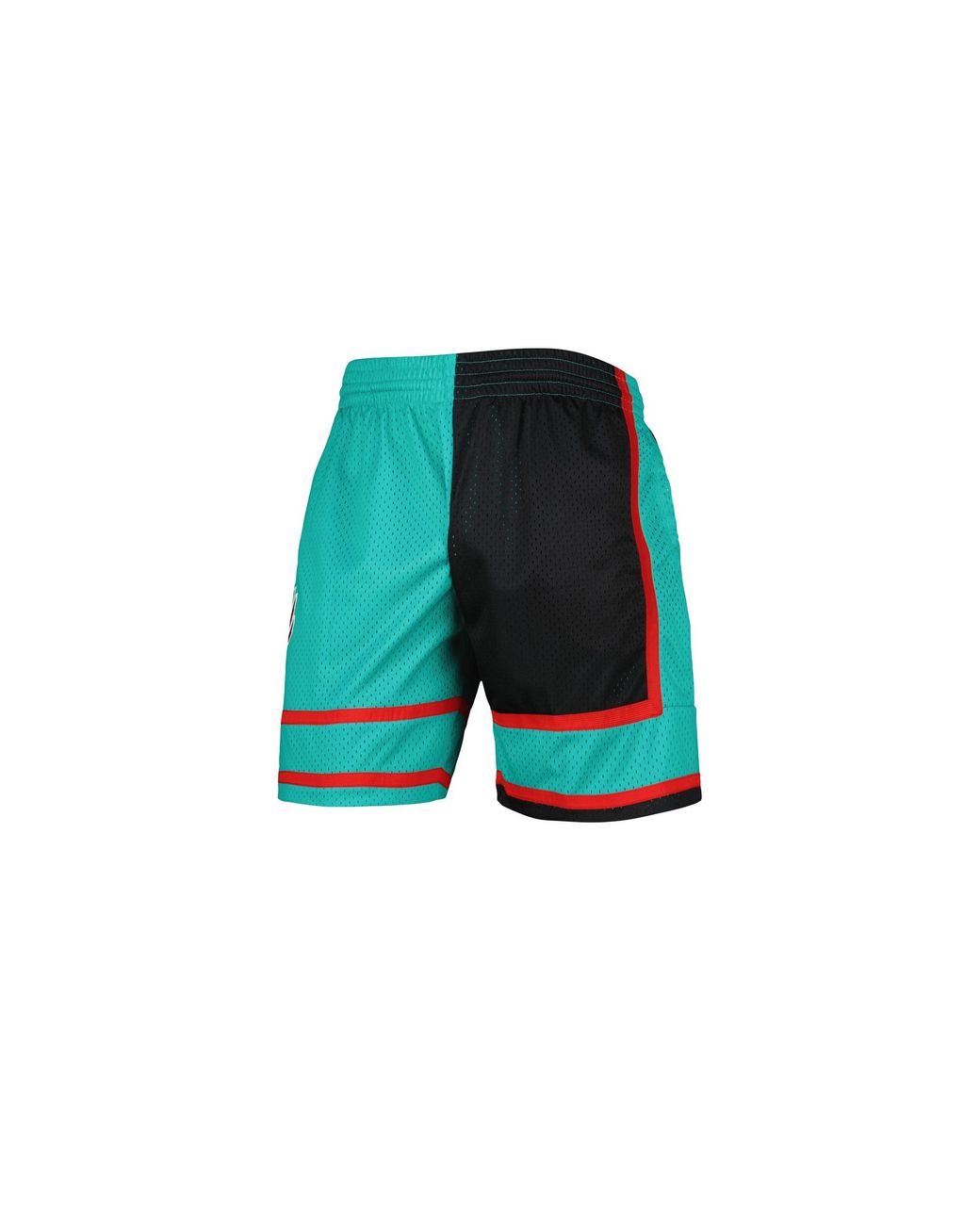 Mitchell & Ness Green Split Swingman Shorts "Nba Vancouver Grizzlies 2001" Smsh4855 Vgr01Ppptlbk" for men