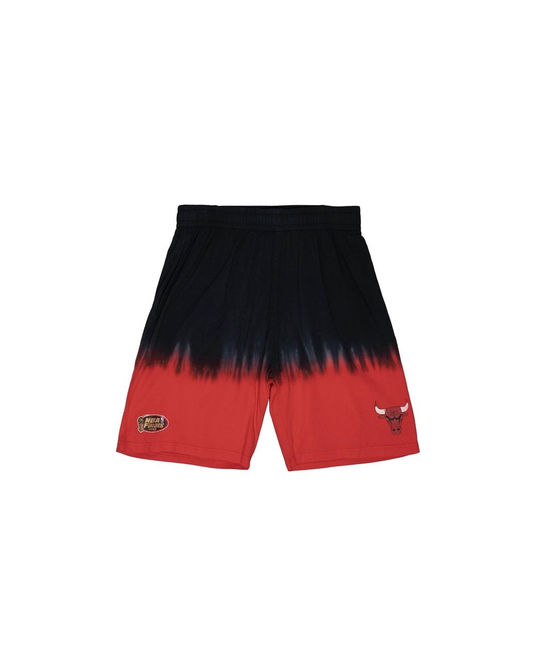 Mitchell & Ness Black Tie Dye Shorts "Nba Chicago Bulls" Pshr1235 Cbuyypppbkrd" for men