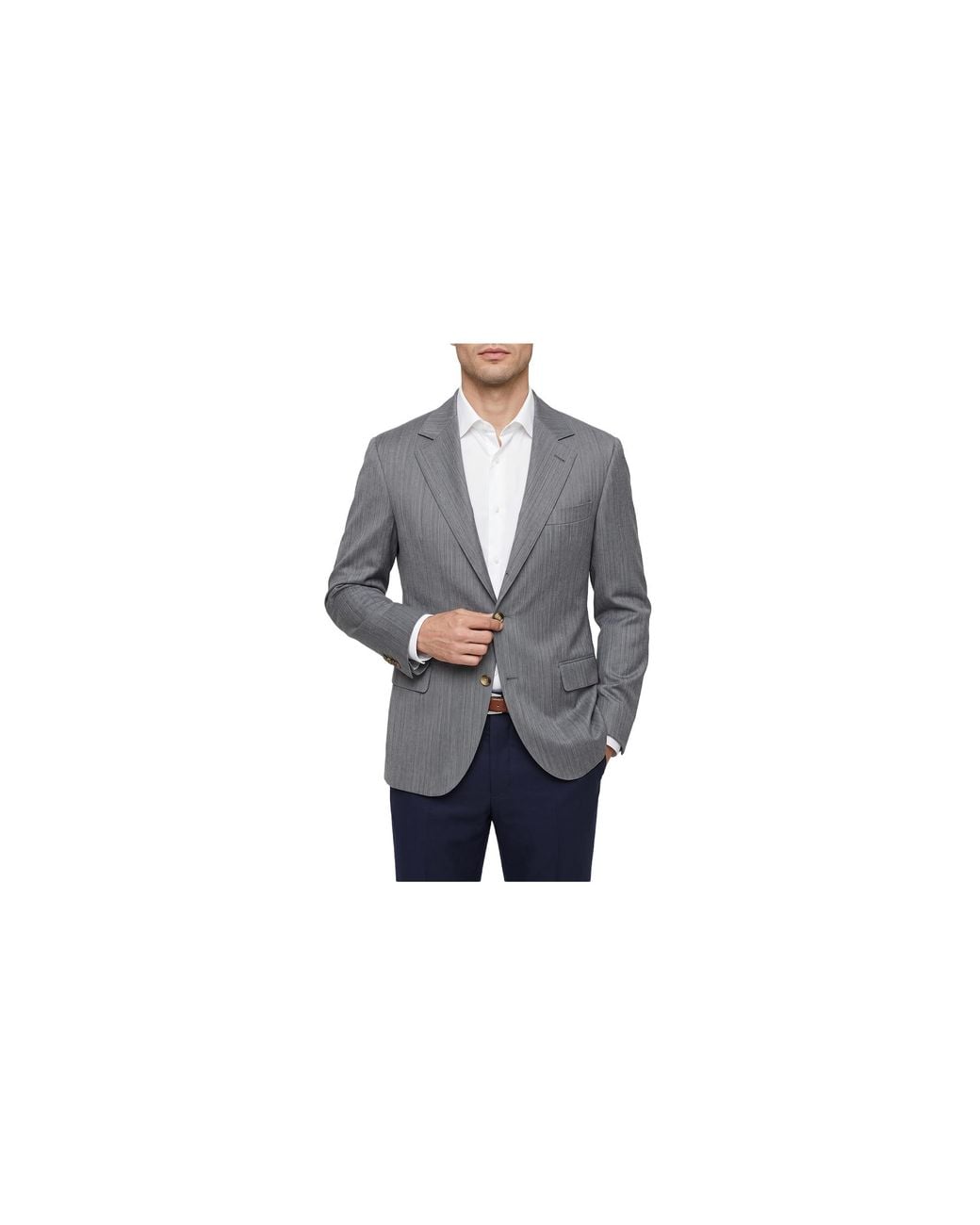 Brunello Cucinelli Black Jacket "Light" Ml4387Btc_C014" for men