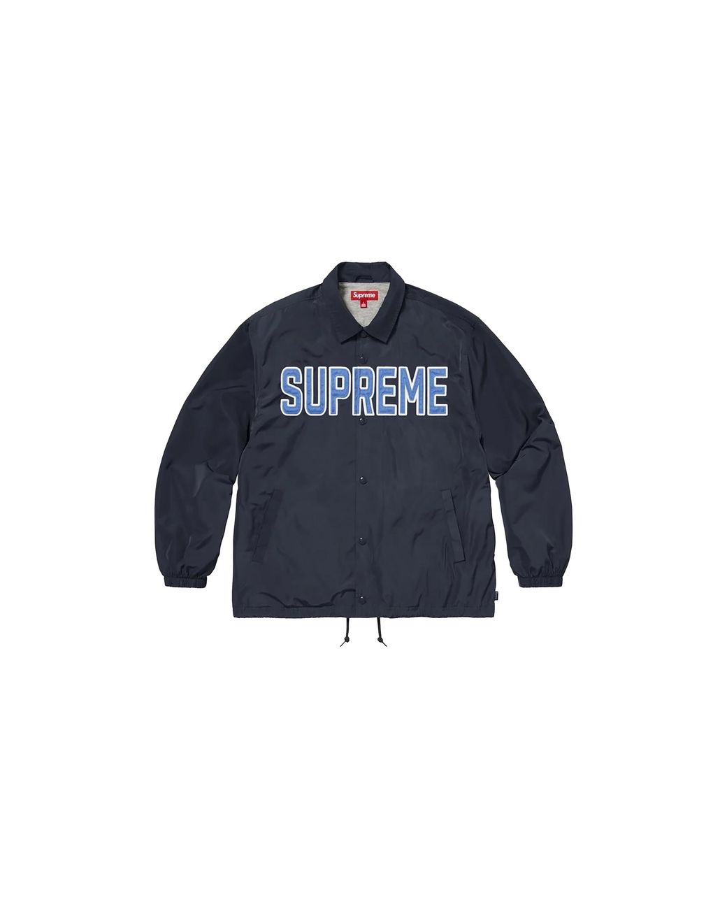 Supreme Blue Spellout Coaches Jacket "Ss26