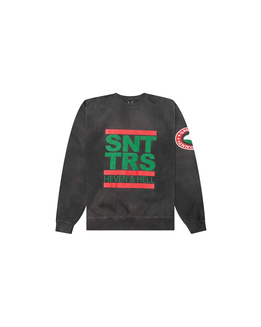 DENIM TEARS Green Sttrs Logo Crewneck Sweatshirt "Saint Michael for men