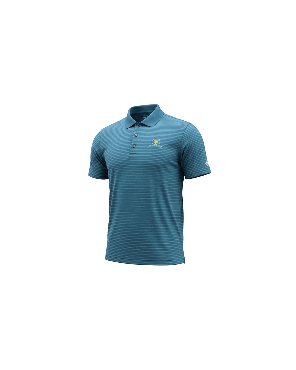 Adidas Blue 2 Color Merch President Cup Stripe Polo "Petrol Night Mid" Bc7538" for men