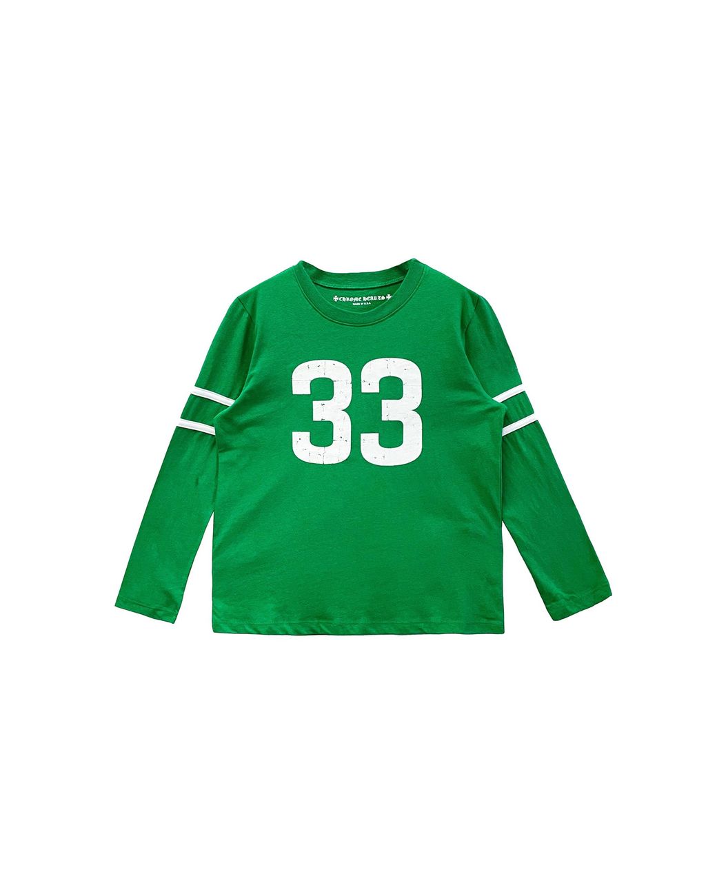 Chrome Hearts Green 33 Horseshoe Logo Long Sleeves T-Shirt Chrm0766" for men