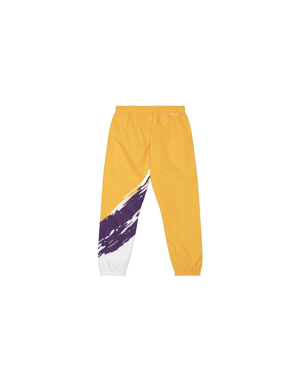 Mitchell & Ness Black Paintbrush Warm Up Pants "Nba La Lakers" Pwup3415 Lalyypppmtwh" for men