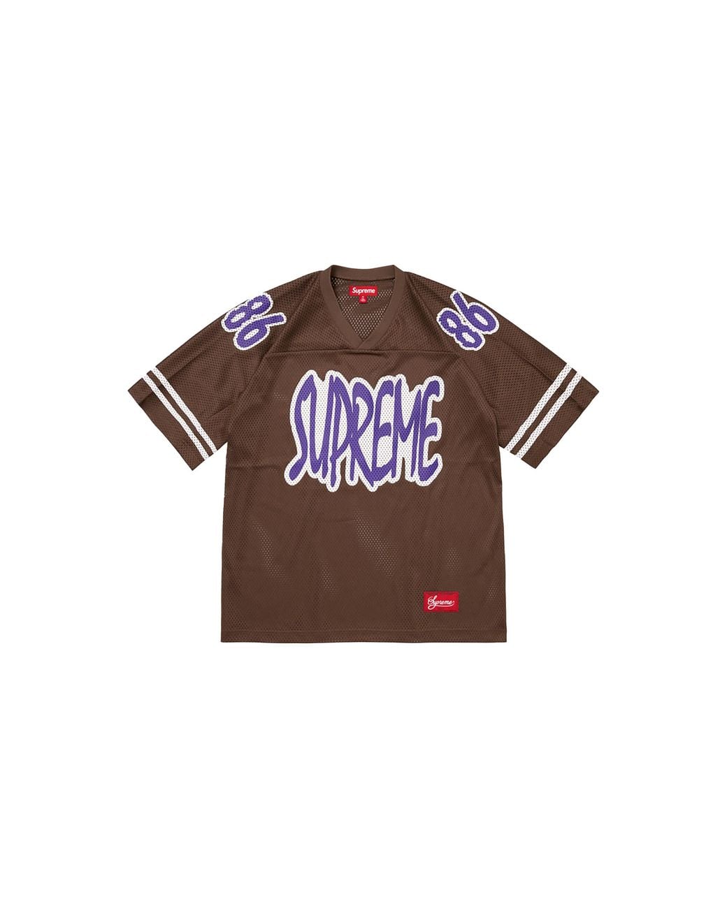 Supreme Black Reflective Football Jersey "Fw26