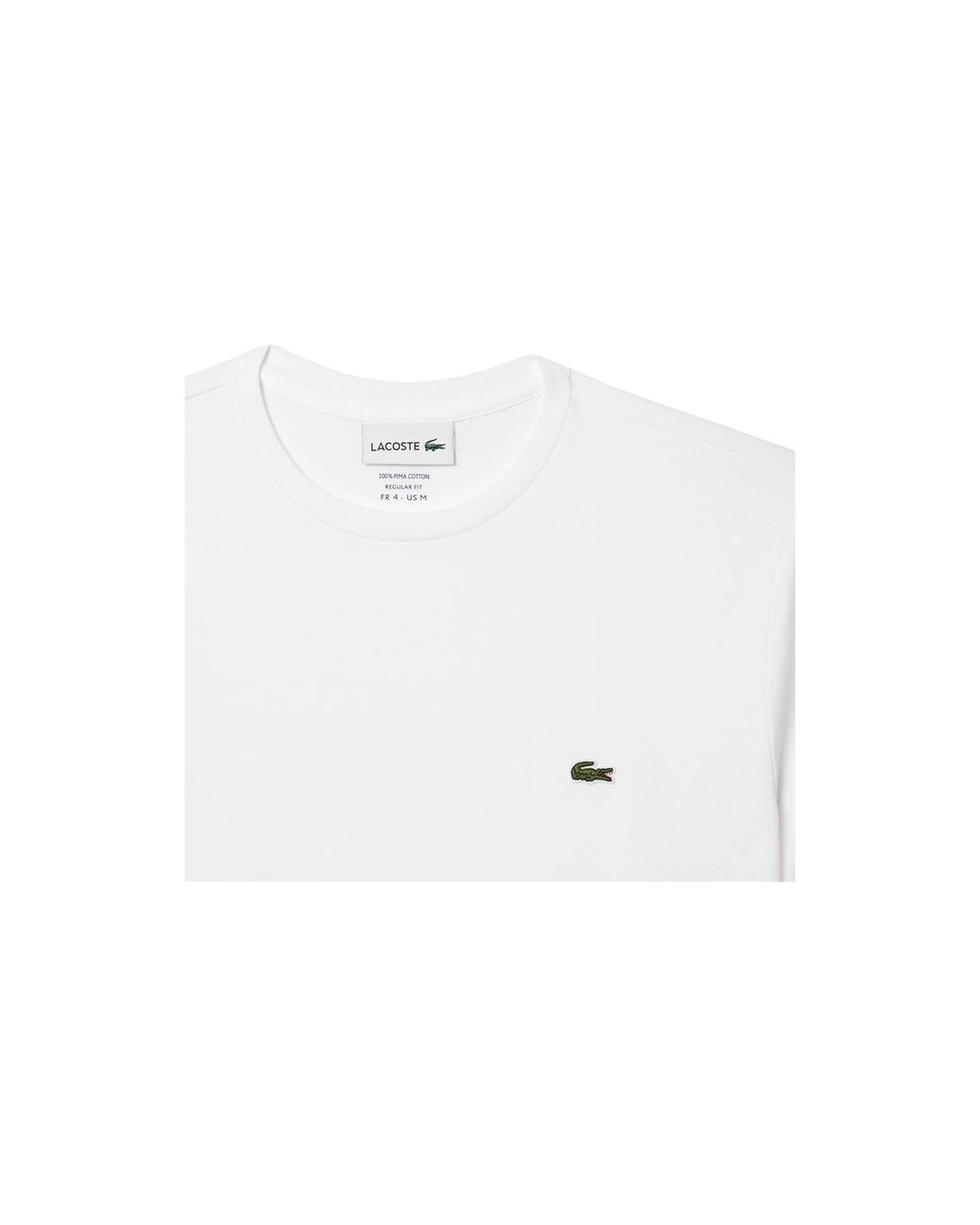 Lacoste Black Crew Neck Pima Cotton Jersey T-Shirt Th6709 001" for men