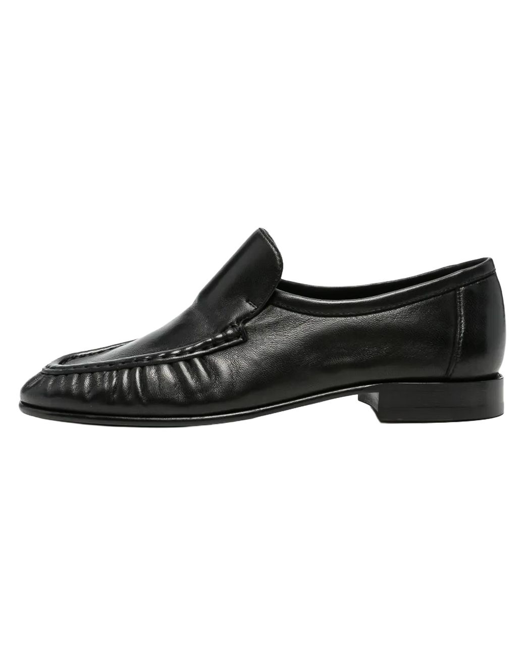The Row Black Soft Mocassin Two Loafers F1923 Sn60 Blk"