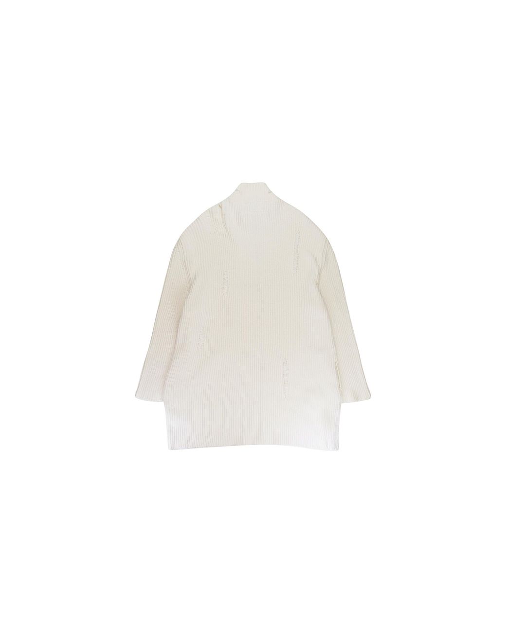 MM6 by Maison Margiela Black Frayed Sweater S18255" for men