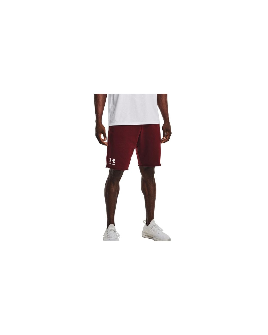 Under Armour Black Rival Terry 10" Shorts 1361631 691" for men